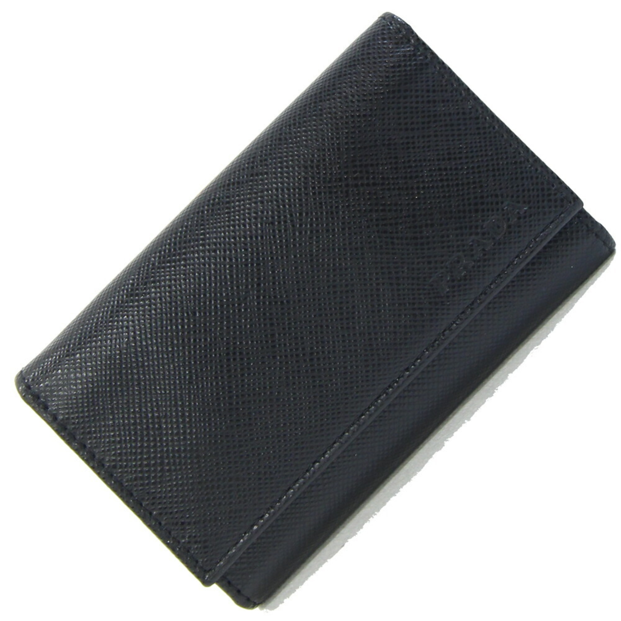 Prada 6-Key Case M25u Black Leather Car Key With Saffiano Handle, Smart Fit, ...